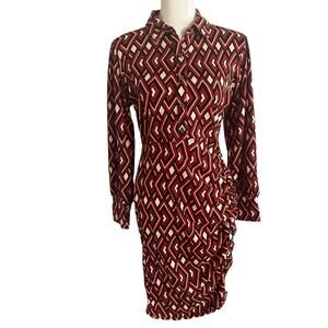 Amana Retro Inspired Knit Jersey Dress NWT Size Large